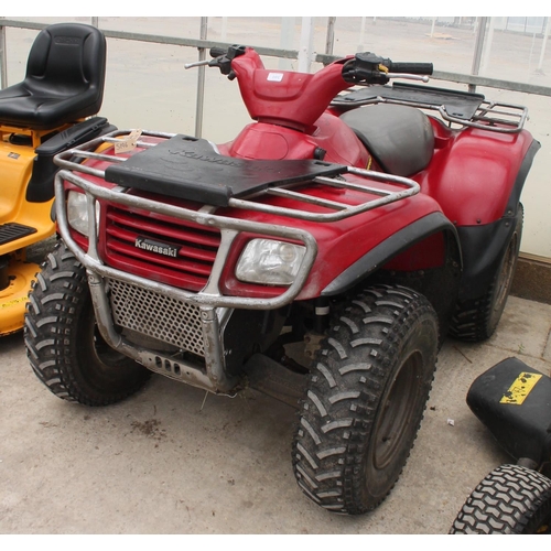 101 - KAWASAKI 650 4X4 QUAD 2008 GOOD RUNNER KEY IN THE PAY OFFICE NO VAT