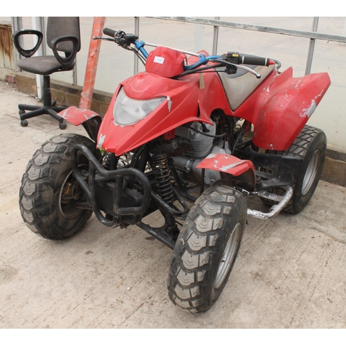 105 - APACHE QUAD BIKE 250 CC KEY TO BE COLLECTED FROM THE PAY OFFICE NO VAT