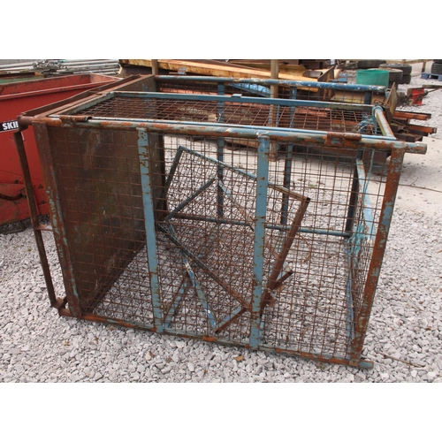 256 - A 4'X 3' STEEL  CAGE  +VAT