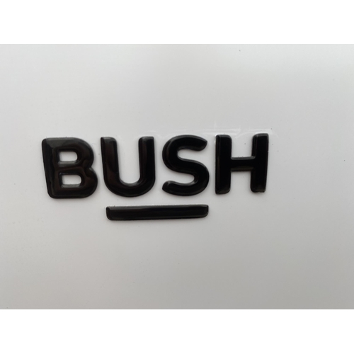 1895 - A WHITE UPRIGHT BUSH FRIDGE FREEZER