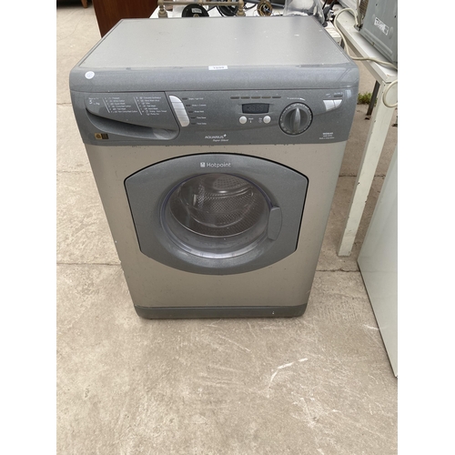 1899 - A SILVER HOTPOINT 5KG WASHER DRYER