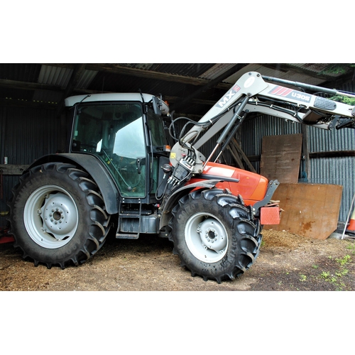 106 - SAME 105 EXPLORER 3 4 WD TRACTOR WITH MX U305 FORE END LOADER, ONE DRIVER OWNER FROM NEW, 18OOhrs.  ... 