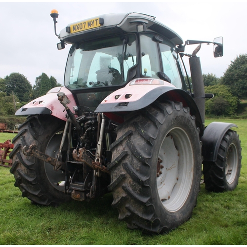 116 - SAME 120 Hi LINE 4WD TRACTOR  MX07 MYT FIRST REGISTERED IN 2007 IN GOOD WORKING ORDER, 8285 hrs.  NO... 