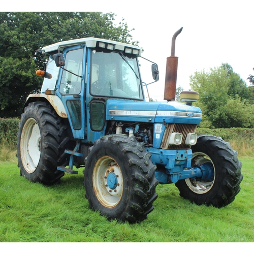 117 - FORD 7810 SERIES 2  4WD TRACTOR  F216 6952 HRS. (CLOCK STOPPED) ONE OWNER LAST 10 YEARS. MECHANICALL... 