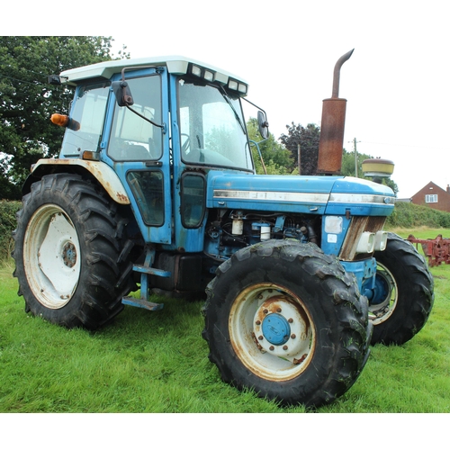 117 - FORD 7810 SERIES 2  4WD TRACTOR  F216 6952 HRS. (CLOCK STOPPED) ONE OWNER LAST 10 YEARS. MECHANICALL... 