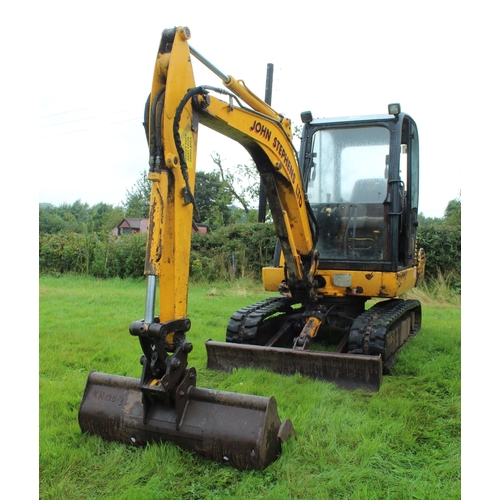 118 - JCB  803 DIGGER WITH 3 BUCKETS VGC   NO VAT