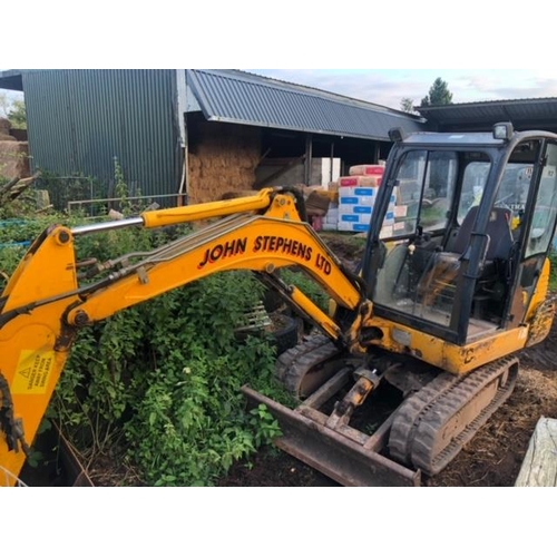 118 - JCB  803 DIGGER WITH 3 BUCKETS VGC   NO VAT