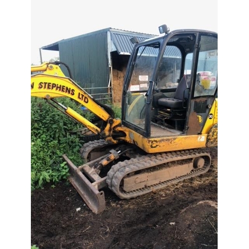 118 - JCB  803 DIGGER WITH 3 BUCKETS VGC   NO VAT