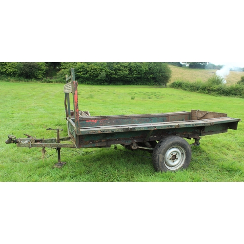 131 - 4 WHEEL TRAILER 9' LONG 5' WIDE    + VAT