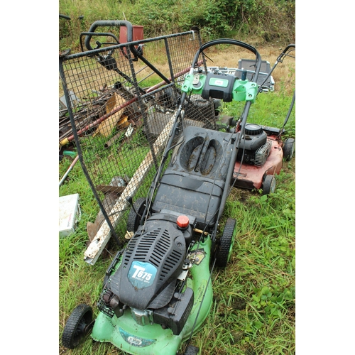 144 - QUANTITY OF SCRAP TO INCLUDE LAWN MOWERS, BEECH CHAIRS ETC. + VAT