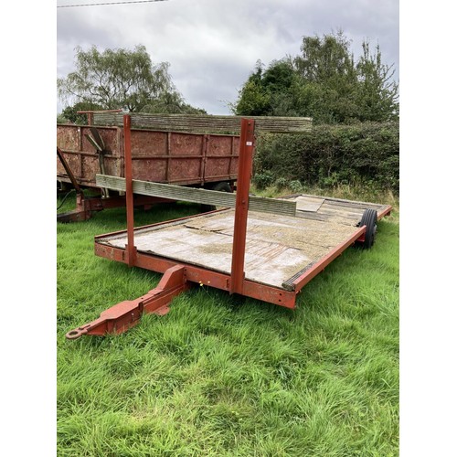 103 - HAY TRAILER WITH TRIPPERS 21' LONG X 7' WIDE + VAT