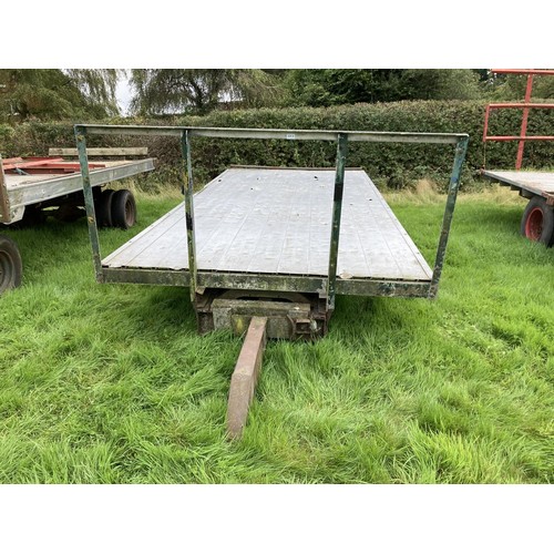 105B - HAY TRAILER WITH ALUMINIUM FLOOR 17' LONG X 7' WIDE  + VAT