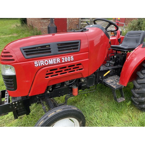 126 - SIROMER 200S TRACTOR WITH SIROMER TOPPER   NO VAT