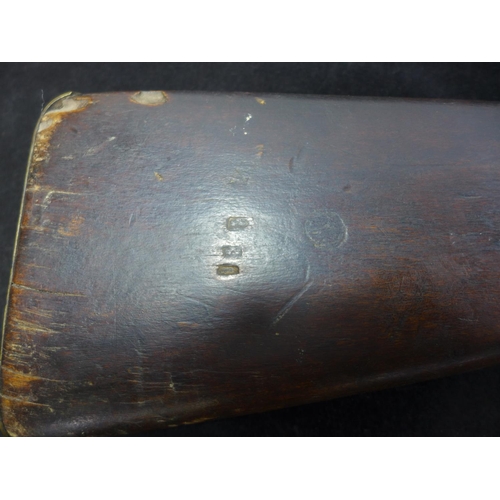 310 - A PERCUSSION CAP .69 CALIBRE MUSKET/CARBINE DATED 1860, 75CM BARREL, LOCK MARKED MO3 1860, LENGTH 11... 