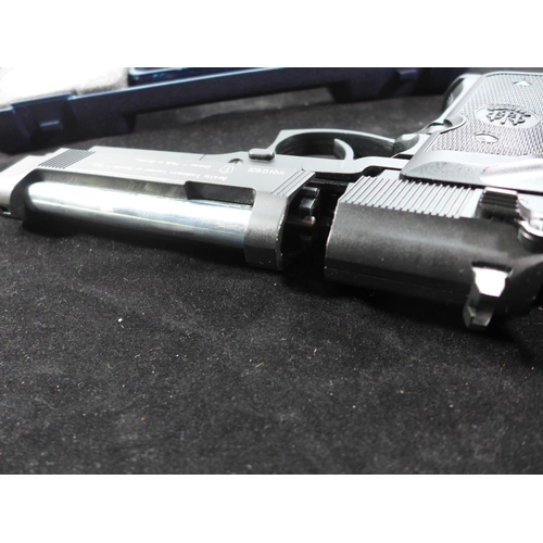 315 - A CASED BERETTA .177 CALIBRE GARDONE V.T. CO2 AIR PISTOL, 12.5CM BARREL, SERIAL NUMBER H124131026