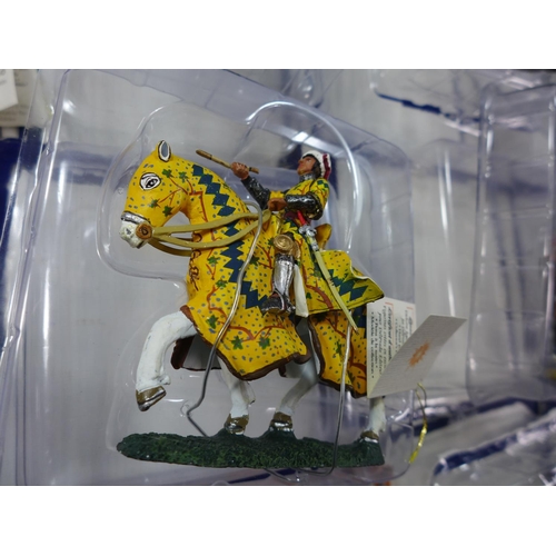 372 - TWENTY BOXED HAND PAINTED DEL PRADO MEDIEVAL MOUNTED FIGURES TO INCLUDE SIR WILLIAM MARSHALL, EL CID... 