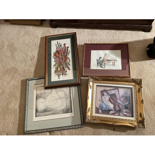 2975 - FOUR FRAMED PRINTS