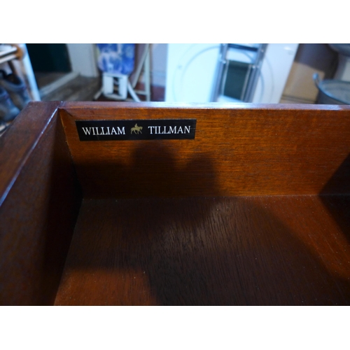 2984 - A WILLIAM TILLMAN GEORGIAN STYLE MAHOGANY SIDEBOARD, 108CM WIDE