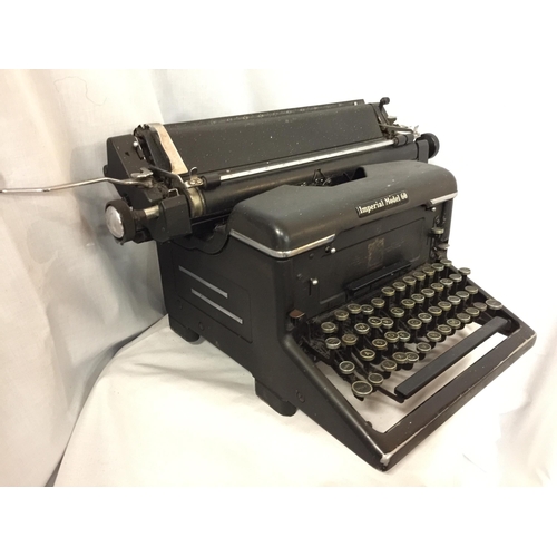 27 - A VINTAGE 'IMPERIAL MODEL 60' TYPEWRITER