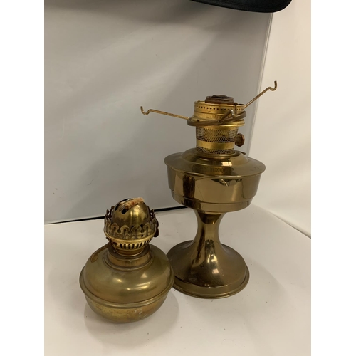 123 - TWO BRASS LAMPS