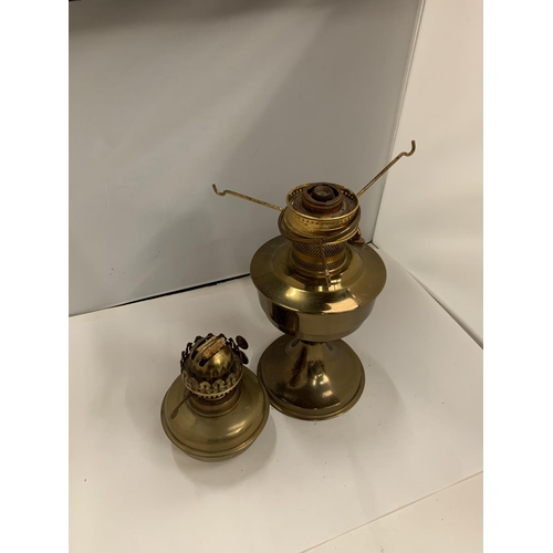 123 - TWO BRASS LAMPS