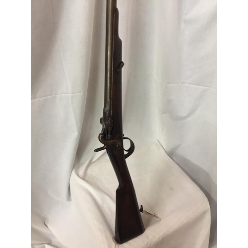 423 - A DEACTIVATED SNYDER CONVERSION SINGLE BARREL SHOTGUN, 81CM BARREL