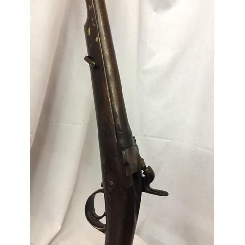 423 - A DEACTIVATED SNYDER CONVERSION SINGLE BARREL SHOTGUN, 81CM BARREL