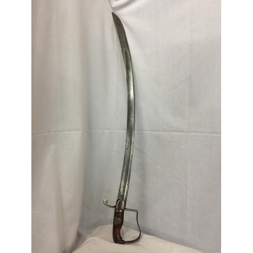 425 - A 1796 PATTERN LIGHT CAVALRY TROOPERS SWORD, 82CM, CURVED BLADE STAMPED WOOLLEY AND CO. WOOLEY AND C... 