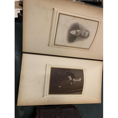 294 - TWO EARLY 1900'S PHOTOGRAPH ALBUMS FILLED WITH FAMILY PHOTOS