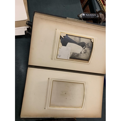 294 - TWO EARLY 1900'S PHOTOGRAPH ALBUMS FILLED WITH FAMILY PHOTOS