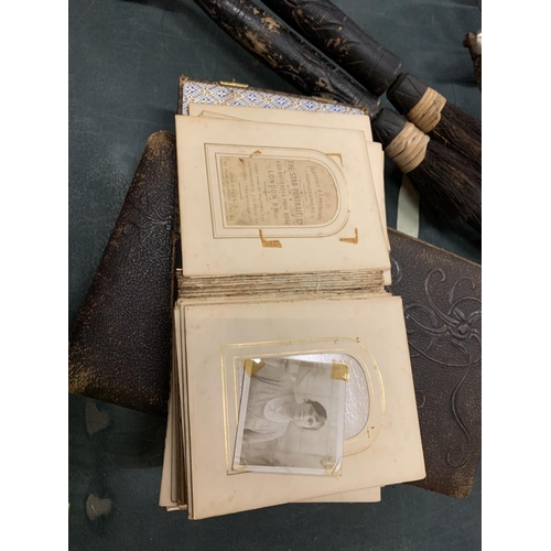 294 - TWO EARLY 1900'S PHOTOGRAPH ALBUMS FILLED WITH FAMILY PHOTOS