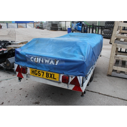 162 - A CONWAY CONISTON TRAILER TENT NO VAT