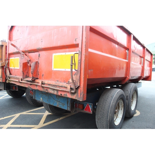 196 - A S MARSDEN 12 TON TIPPING TRAILER + VAT