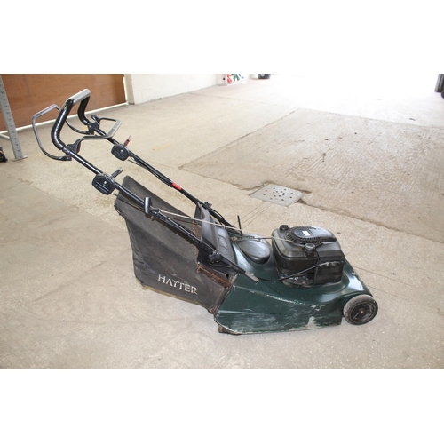 2 - A HAYTER 48 PRO PETROL LAWNMOWER WITH GRASS BOX NO VAT