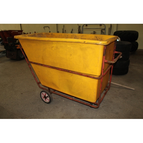 49 - A LARGE TWO WHEELED DUMP BARROW NO VAT