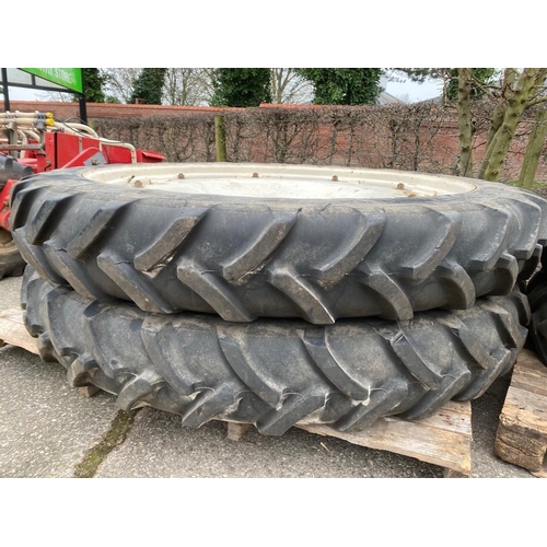 119 - ROW CROP WHEELS 8 STUD TO SUIT A VALTRA TRACTOR OR SIMILAR REAR 230/95R 48 FRONT 8.3/8R 36 NO VAT