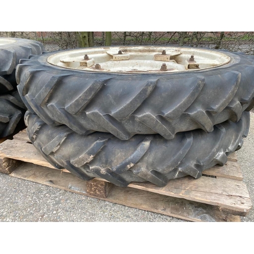 119 - ROW CROP WHEELS 8 STUD TO SUIT A VALTRA TRACTOR OR SIMILAR REAR 230/95R 48 FRONT 8.3/8R 36 NO VAT