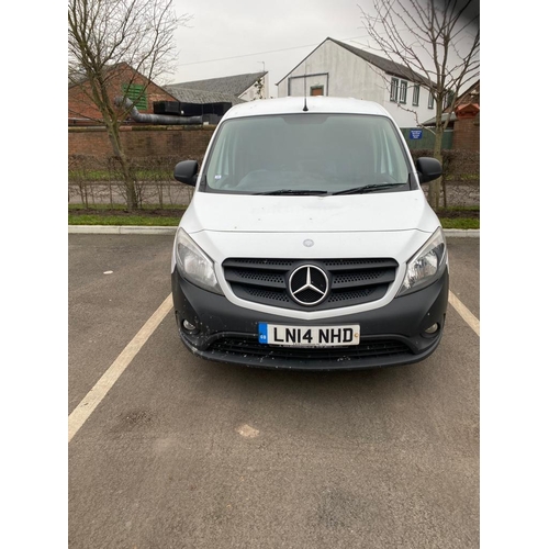 208 - A MERCEDES VAN - REGISTRATION LN14 NHD, 114000 MILES MOT 8/22 + VAT