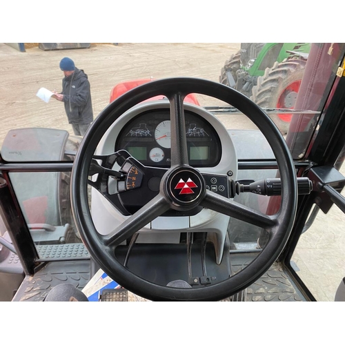 216 - A 2010 MASSEY FERGUSON 6480 TRACTOR 50KPH MECHANICAL CAB SUSPENTION 8265 HOURS   580/70R 38 &   480/... 