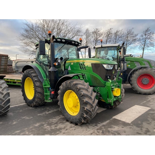 213 - A 2017 JOHN DEERE 6155R TRACTOR 5797 HOURS FRONT LINKAGE & PTO AUTOPOWER COMMAND ARM                ... 