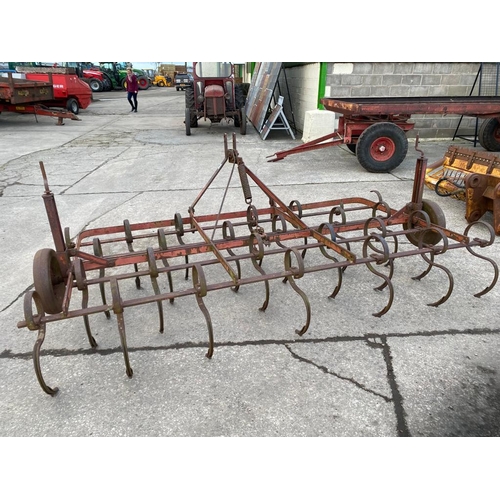 245 - A 3 METRE SPRING TINE HARROW + VAT