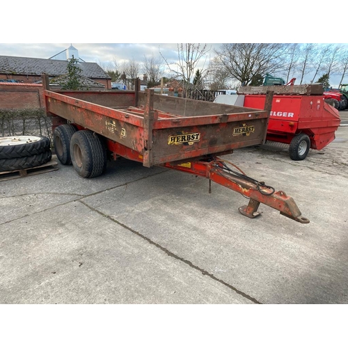 248 - HERBST MINI DUMP TRAILER COMPLETE WITH RAMPS + VAT