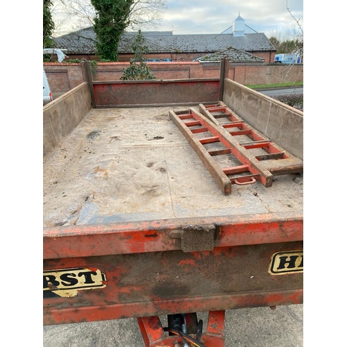 248 - HERBST MINI DUMP TRAILER COMPLETE WITH RAMPS + VAT