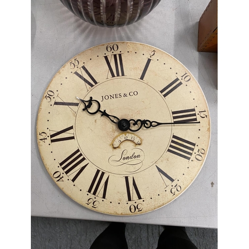 175 - A JONES & CO WALL CLOCK