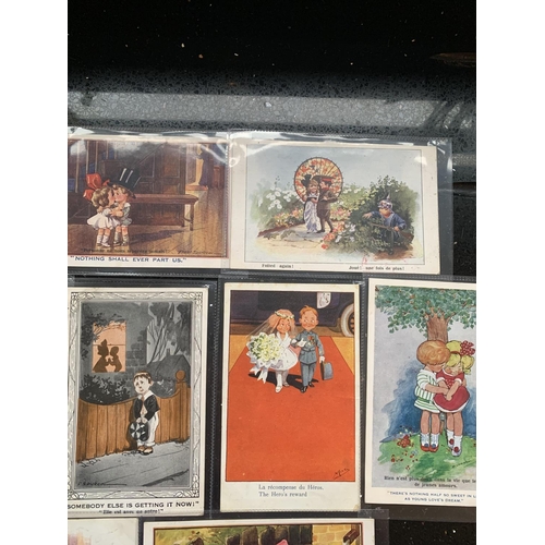 191A - TEN WWI CHILDRENS POSTCARDS