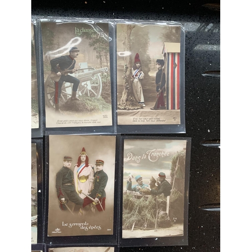 201A - TEN WWI POSTCARDS