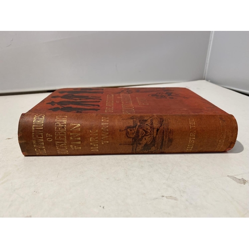 316 - A FIRST UK EDITION HARDBACK, THE ADVENTURES OF HUCKLEBERRY FINN BY MARK TWAIN (SAMUEL L. CLEMENS) WI... 