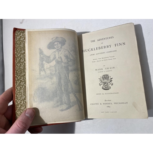 316 - A FIRST UK EDITION HARDBACK, THE ADVENTURES OF HUCKLEBERRY FINN BY MARK TWAIN (SAMUEL L. CLEMENS) WI... 