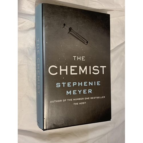 359 - FOUR HARDBACK FIRST EDITIONS TO INCLUDE THE CHEMIST BY STEPHEN MEYER, SMOKE ISLAND BY ANTHONY TREW, ... 