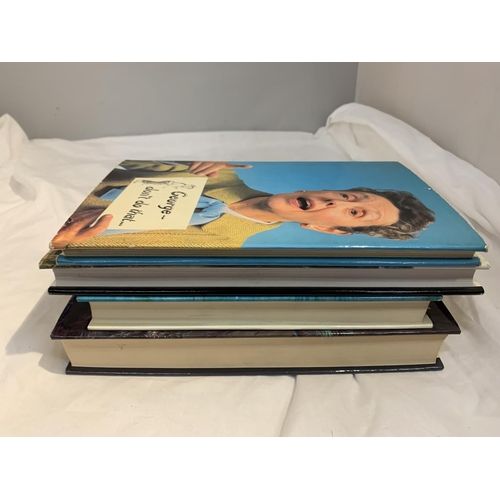 360 - FOUR HARDBACK BOOKS WITH DUST COVERS TO INCLUDE SCEND OF THE SEA FIRST EDITION BY GEOFFREY JENKINS, ... 